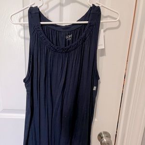 NWT navy blue loft sleeveless top size L
